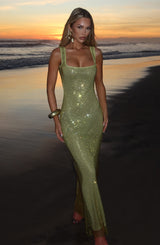 Vestito Petra Maxi - Oliva