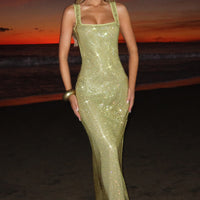 Abito Maxi Petra Verde Oliva