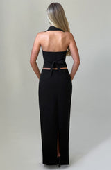 Gonna Maxi Piper Nero