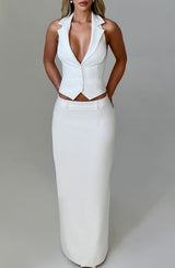 Gonna Maxi Piper - Avorio