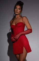 Abito Mini Rosa Scintillante