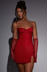 Abito Mini Rosa Scintillante