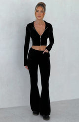 Pantaloni Portia Knit Nero