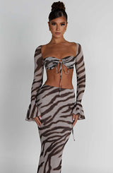 Top Zebra Print Donna