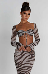 Top Zebra Print Donna