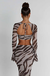 Top Zebra Print Donna