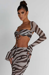 Top Zebra Print Donna