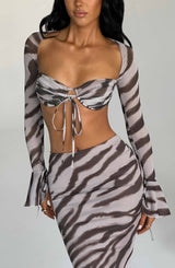 Top Zebra Print Donna