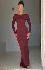 Abito Maxi da Donna Marrone