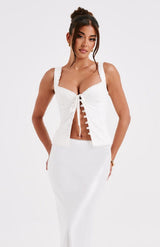 Top All'uncinetto Ramona Color Avorio