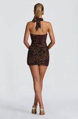 Rosetta Mini Dress - Leopard Print