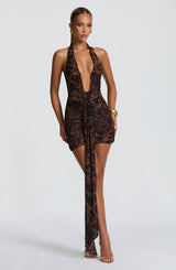 Rosetta Mini Dress - Leopard Print