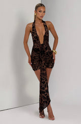 Rosetta Mini Dress - Leopard Print