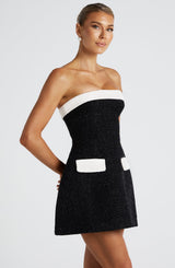 Sabine Mini Dress Nero/Bianco