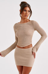 Sabrina Top Beige Maglione