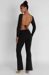 Sahra Top Nero Moda Donna