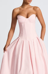 Abito Salma Midi Rosa