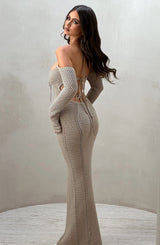 Abito Maxi Samariah Beige