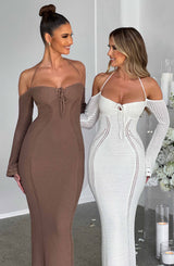 Abito Maxi Samariah Cioccolato