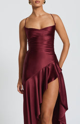 Abito Maxi Samira Lacca Ciliegia