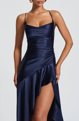 Abito Maxi Samira Blu Notte