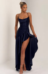 Abito Maxi Samira Blu Notte