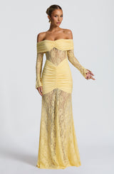 Sauline Maxi Dress - Lemon