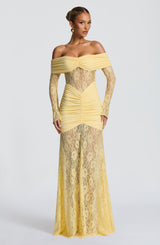 Sauline Maxi Dress - Lemon