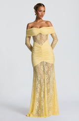Sauline Maxi Dress - Lemon