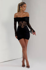 Sauline Mini Dress - Black