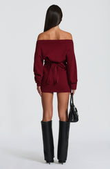 Sawyer Mini Dress - Burgundy