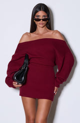Sawyer Mini Dress - Burgundy