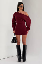 Sawyer Mini Dress - Burgundy