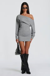 Sawyer Mini Dress - Light Grey