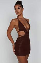 Abito Mini Cioccolato Selena