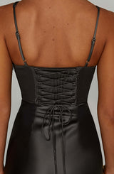 Abito Maxi in Colore Carbone