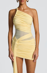 Shazia Mini Dress - Lemon