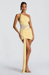 Shazia Mini Dress - Lemon