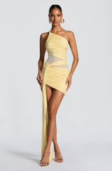 Shazia Mini Dress - Lemon