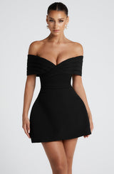 Abito Mini Solana Nero