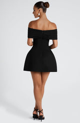 Abito Mini Solana Nero