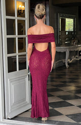 Abito Maxi Stephanie - Borgogna