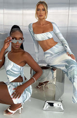 Top Stormi Grigio Nebbia Donna