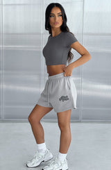 Maglia Studio Manica Corta Carbone