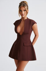 Abito Mini Suri Marrone