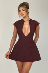 Abito Mini Suri Marrone