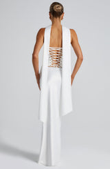 Sciarpa di seta ivory