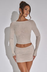 Tani Top - Abito da Donna in Mesh Rosa