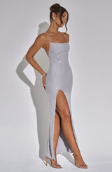 Abito da Sera Argento Tatum Maxi