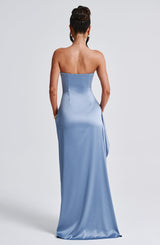 Abito Maxi Dusty Blue